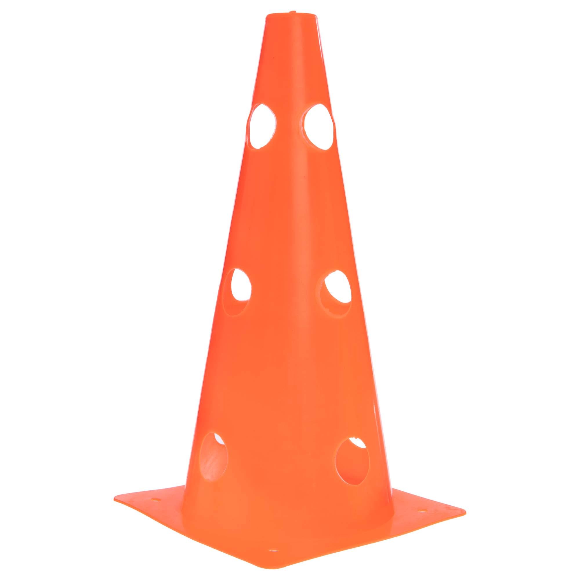 Конус-фішка для тренувань Zelart SP-Sport C-6573 отворами для планки та штанги/тримач 32 см Помаранчевий (DR007406)