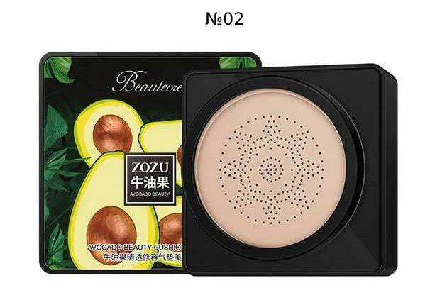 Тональний крем-кушон Zozu Avocado Beauty Cream Cushion №2 для обличчя із спонжем 20 г (MS-13677) - фото 2