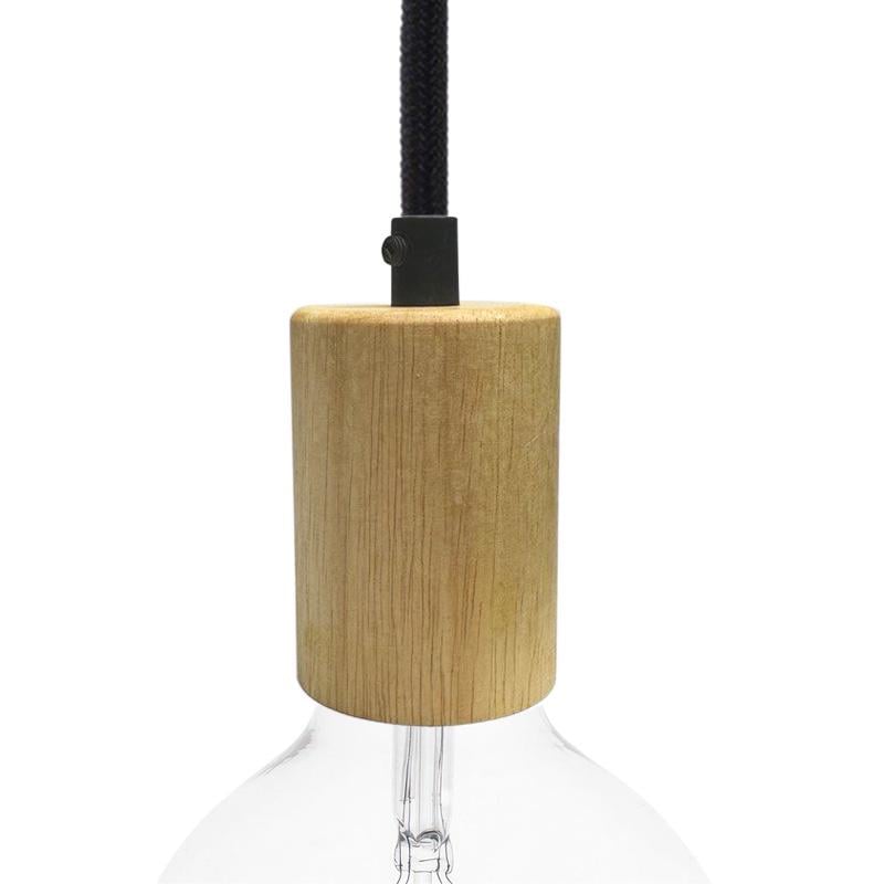 Патрон деревянный Е27 из бука (19954)