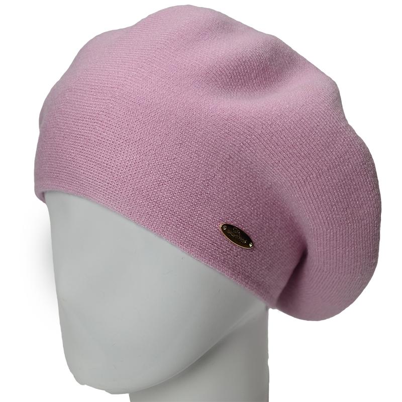 Берет женский Novita Сара двойной вискозный L р. 57-58 Лиловый (163892)