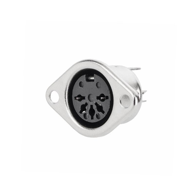 Гнездо DIN 5pin монтажное металл (A163005)