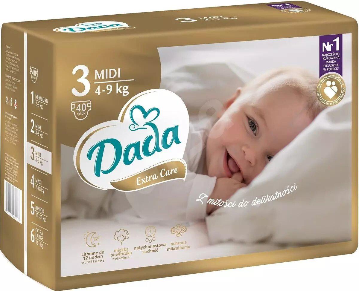 Подгузники детские Dada Extra Care GOLD 3 midi 4-9 кг 40 шт. (4631) - фото 1