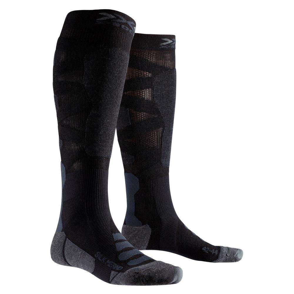 Шкарпетки X-SOCKS Ski Silk Merino 4.0 XS-SSKMW19U-B033 р. 45/47 Black/Dark Grey Melange