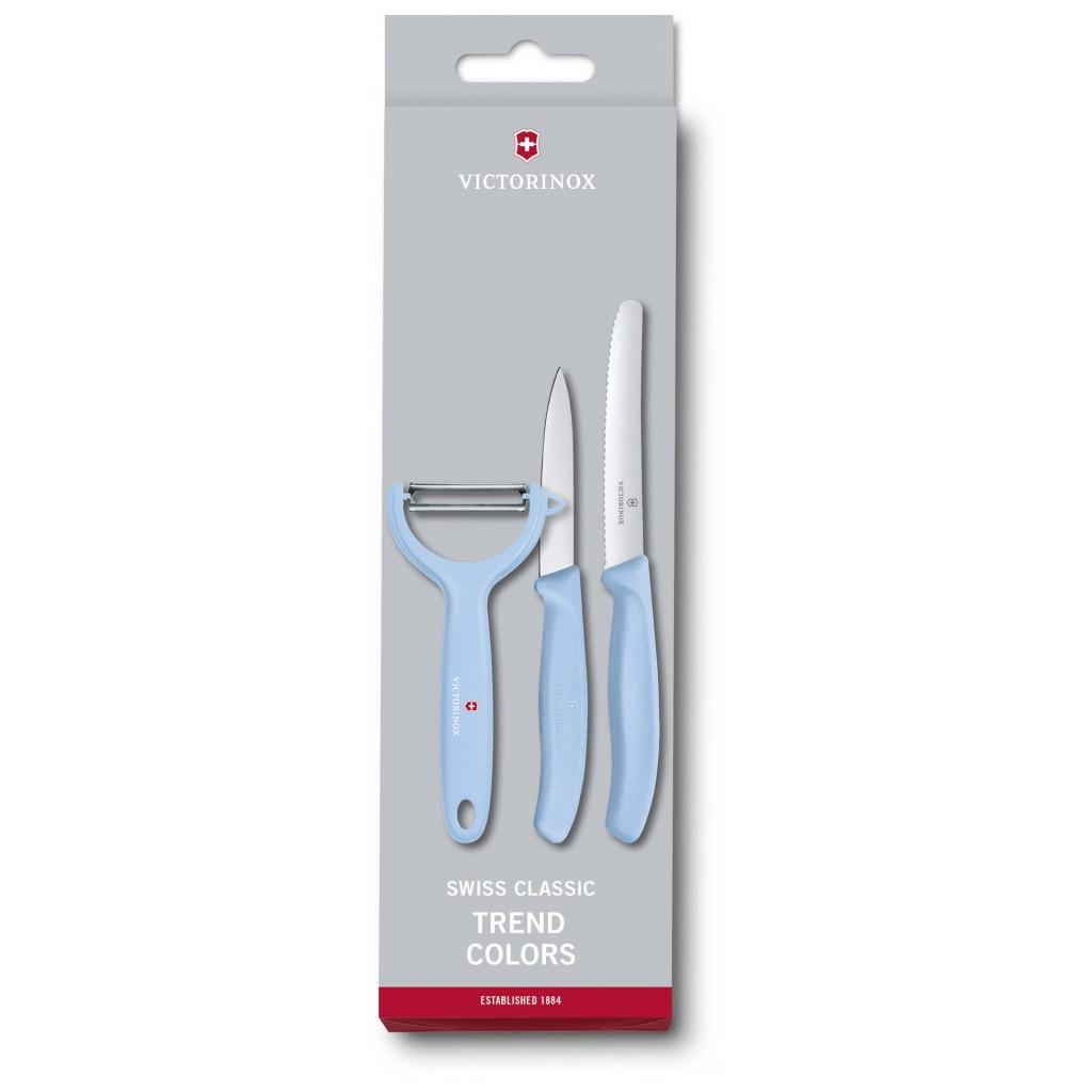 Набор ножей Victorinox SwissClassic Paring Set Tomato and Kiwi 3 шт. Blue (6.7116.33L22) - фото 1