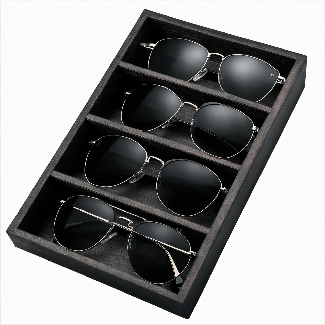 Органайзер для очков из дерева Иджеван 4 Венге (ОЧК-405712)