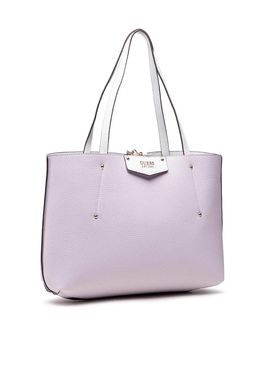 Сумка c косметичкой двухсторонняя сэтчел женская из эко кожи Guess ECO BRENTON GIRLFRIEND SATCHEL HWEVG839009-ALM Белый - фото 4 Сумка c косметичкой двухсторонняя сэтчел женская из эко кожи Guess ECO BRENTON GIRLFRIEND SATCHEL HWEVG839009-ALM Белый - фото 4