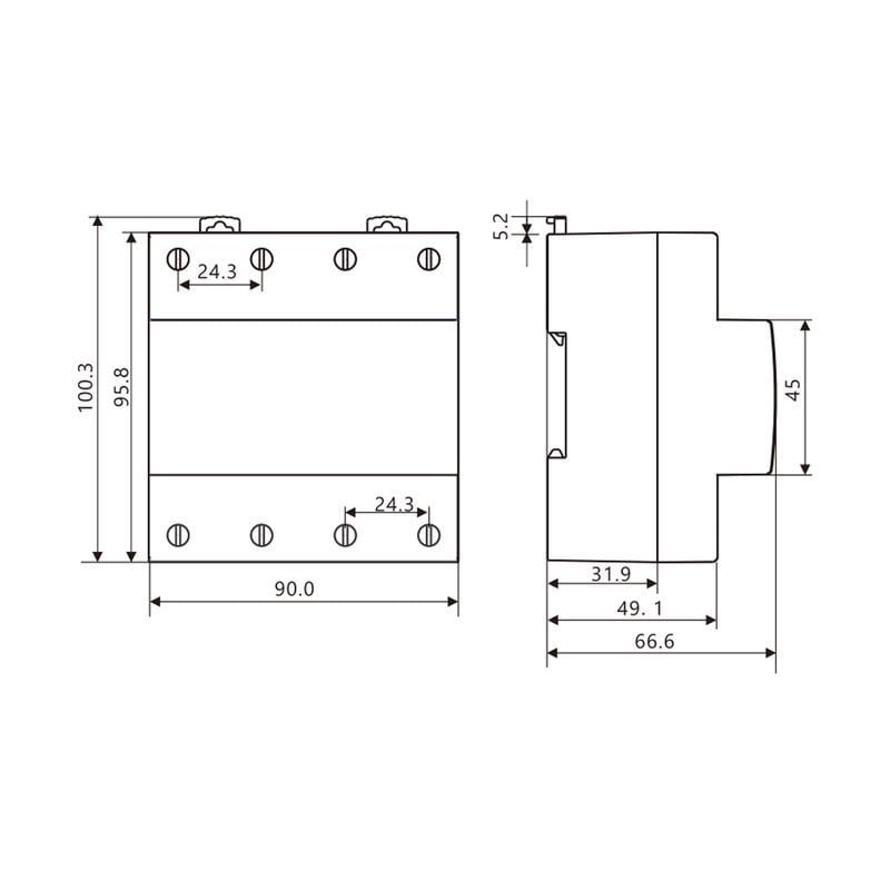 Трифазне реле перемикання фаз Samwha 63А 380 В (ATR-63) - фото 2