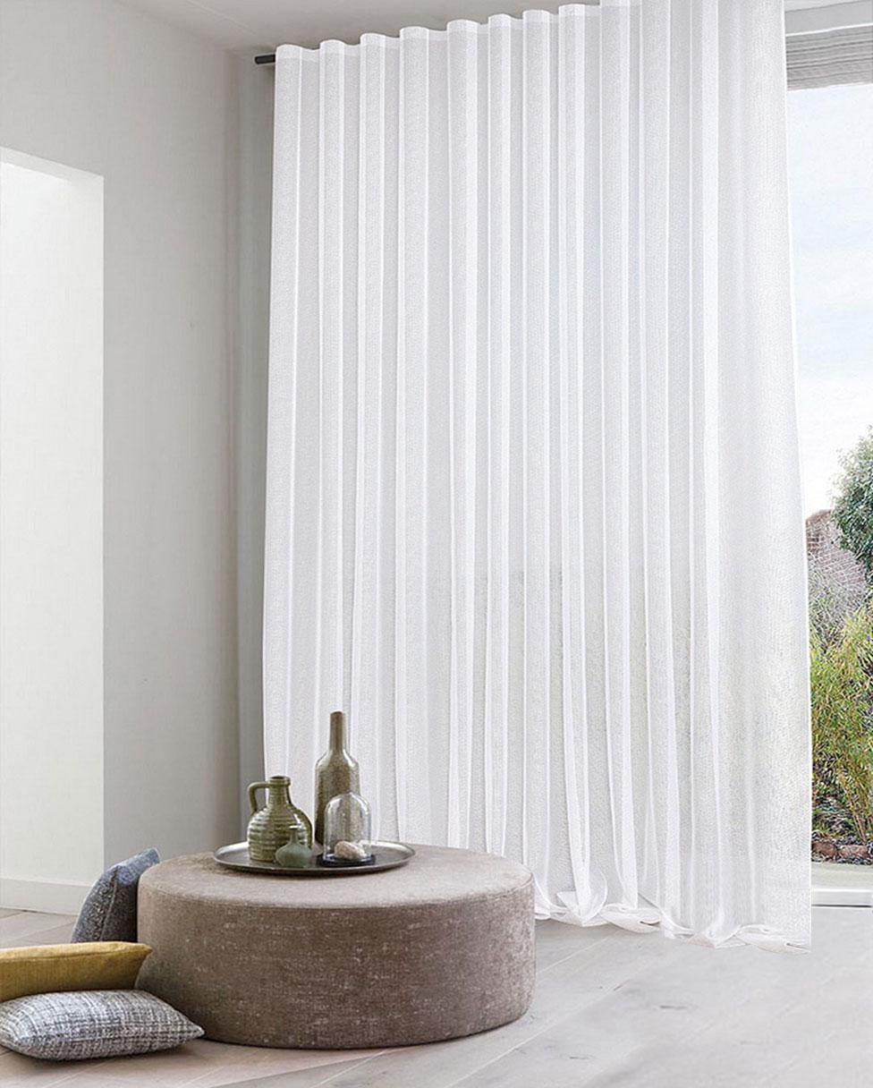 Тюль Pivdenne 300х270 см 1 шт. льон щільний Білий (2041-300N)