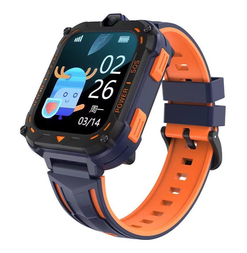 Смарт-часы детские Lemfo R8 Android 16 Гб GPS Google/прослушиванием Оранжевый (35712162)