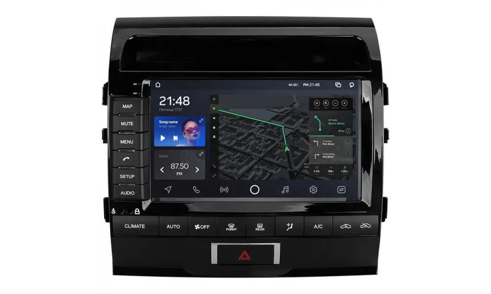 Штатная магнитола AMS T910 6/128 Gb Toyota Land Cruiser 11 200 2007-2015 C maximum equipment 9" L3 (AR-76952)