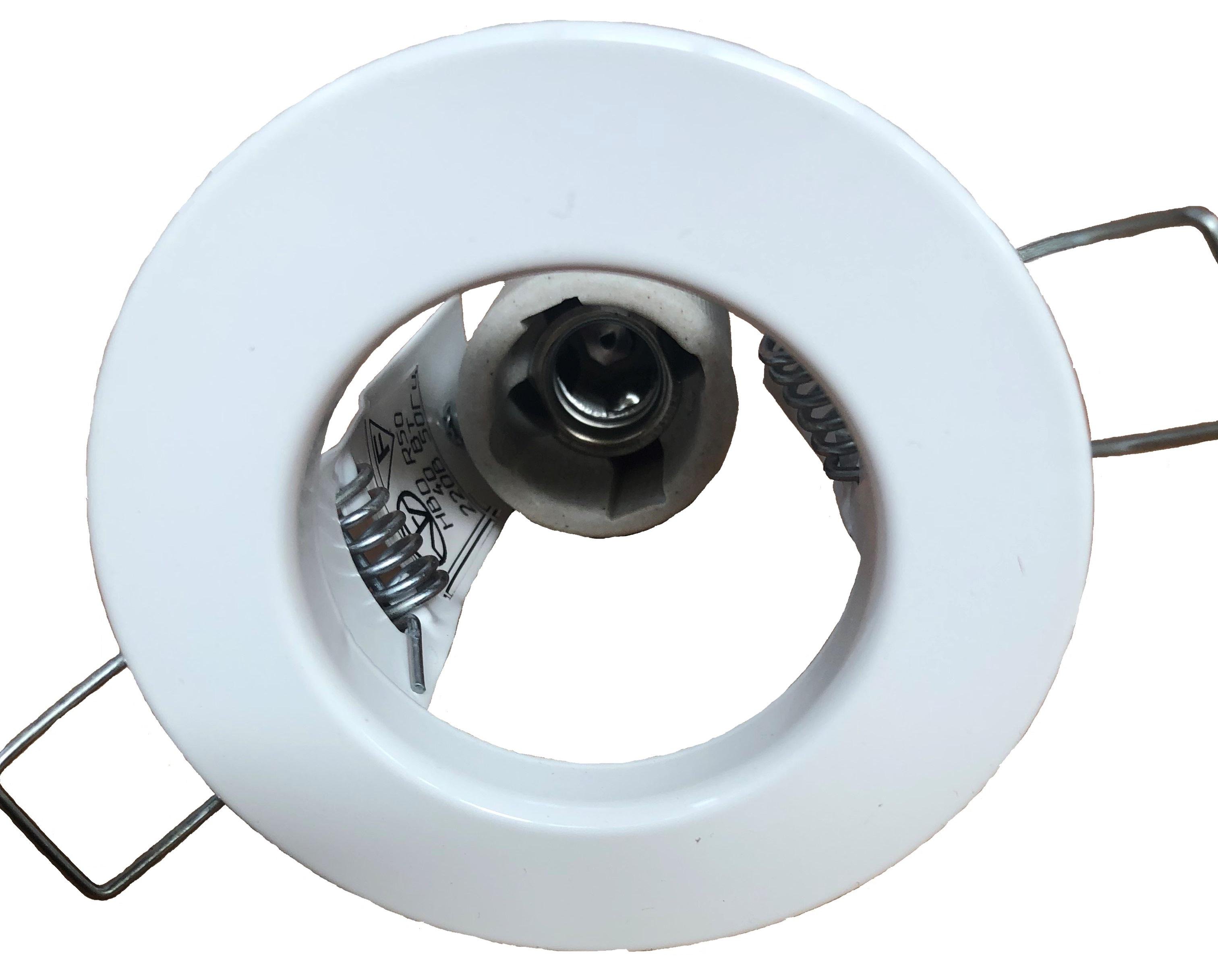 Світильник точковий вбудований стельовий R50 E14 Білий