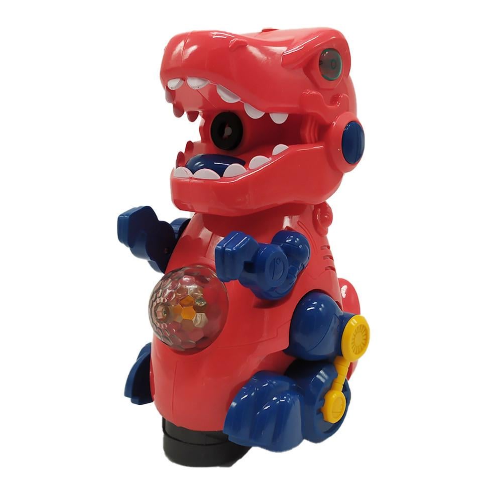 Генератор мильних бульбашок Динозавр ZR161 світло/звук/рух Червоний (RLT31594s41674)