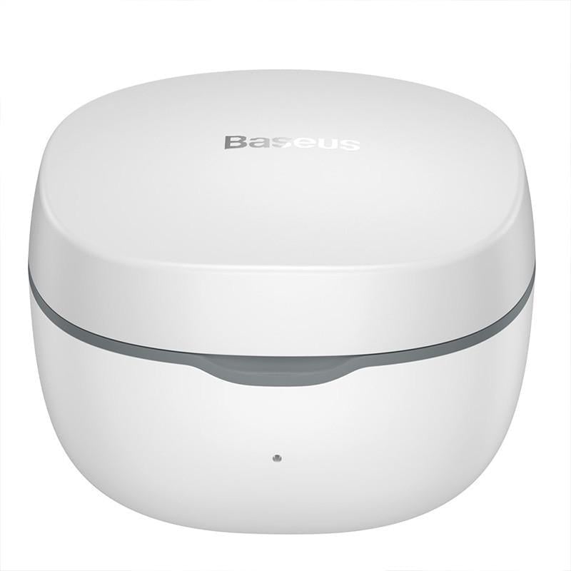 Наушники беспроводные Bluetooth BASEUS WM01 белые в кейсе