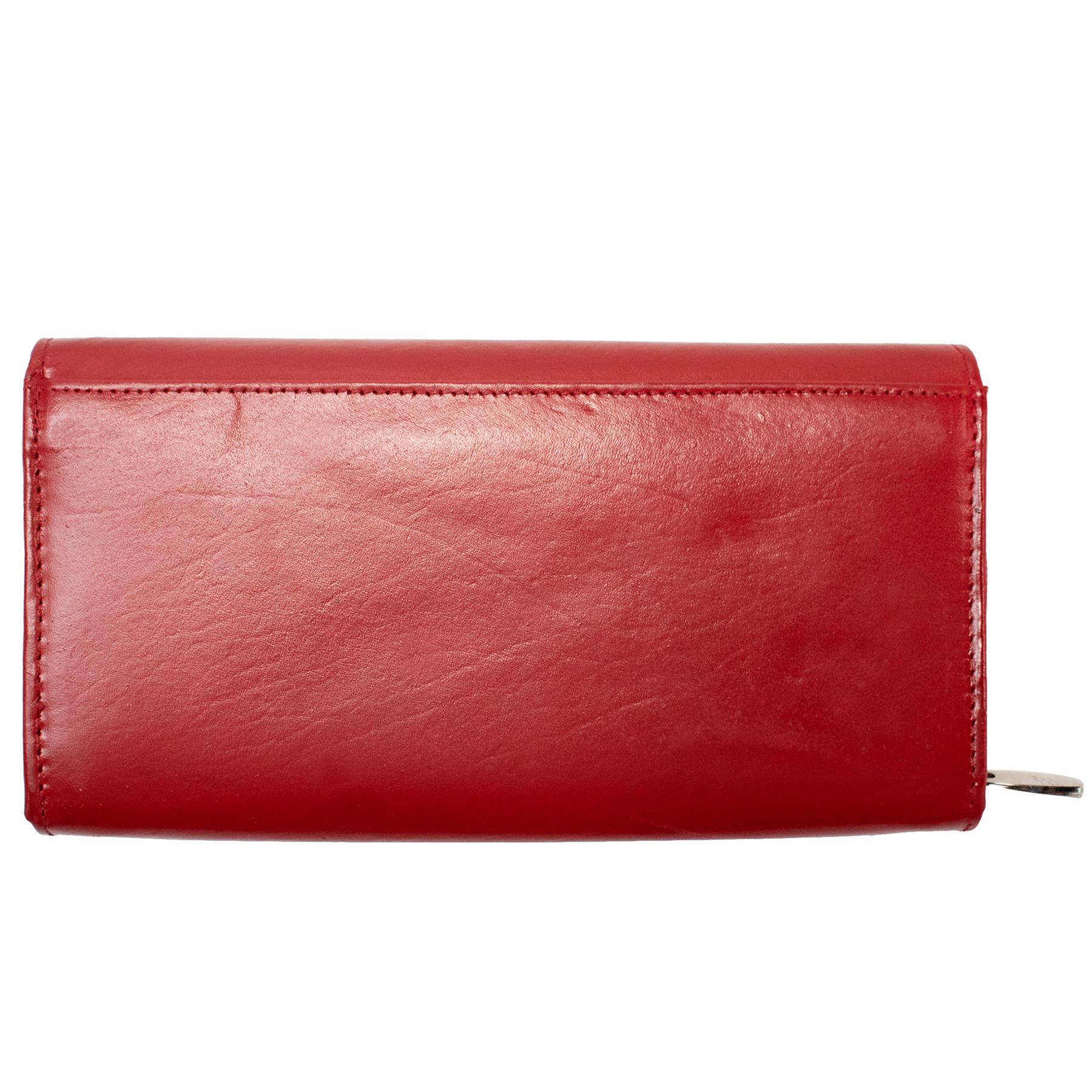 Кошелек женский кожаный SEMI LINE RFID Red (P8273-2) - фото 5 Кошелек женский кожаный SEMI LINE RFID Red (P8273-2) - фото 5