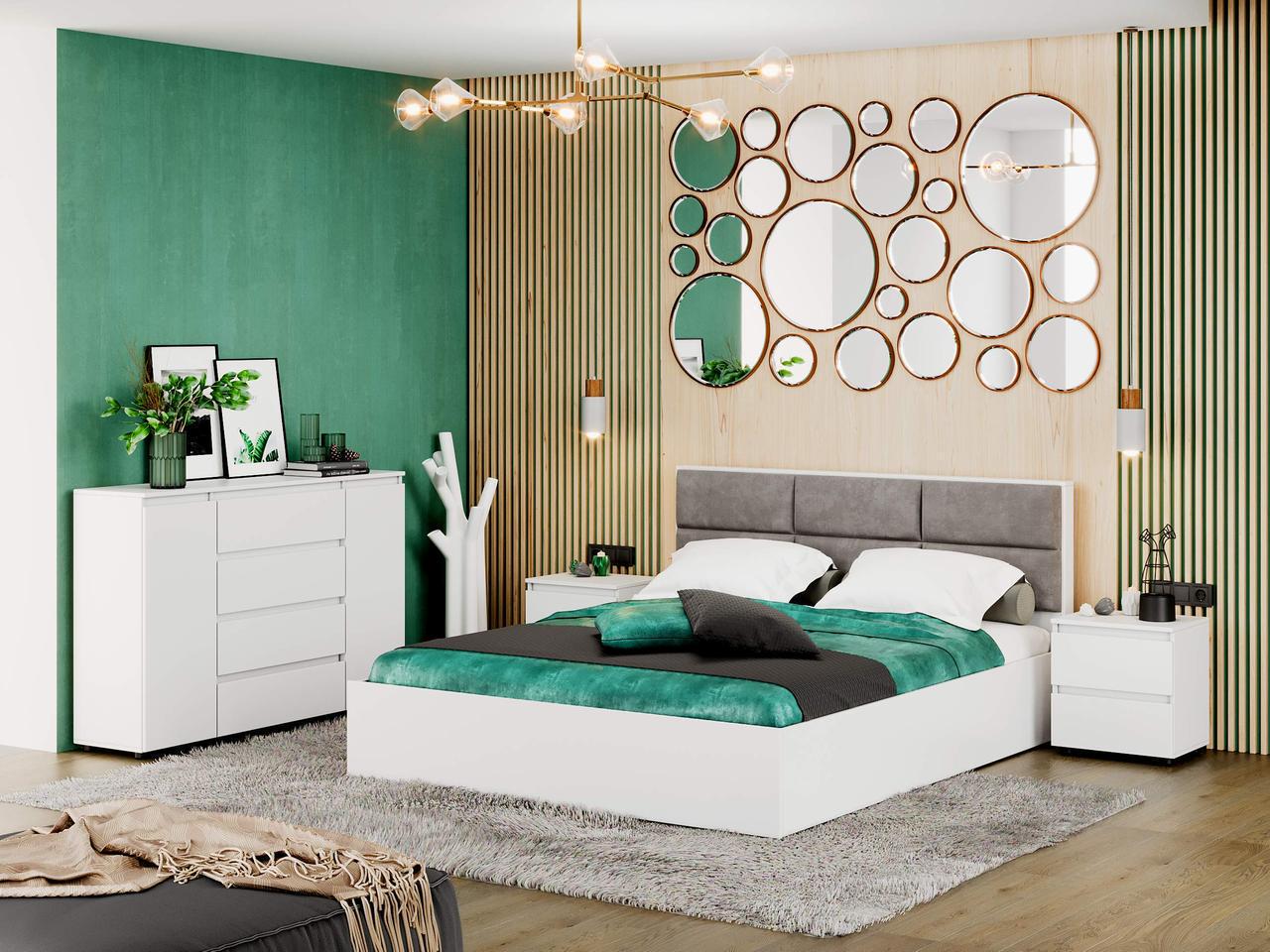 Спальня Эверест Лайт-2 Белый (ЕВ20816.02)