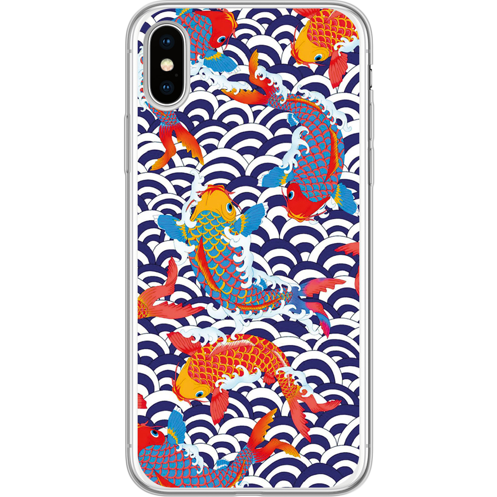 Чехол Boxface iPhone X Koi Fish Прозрачный силикон (32139-up2477-32139)