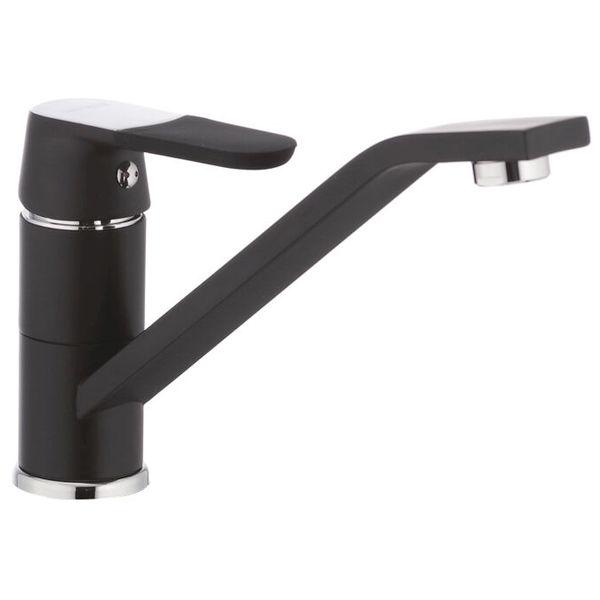 Змішувач для умивальника Mixxus Premium Tiger 555 гайка Black (MI0569)