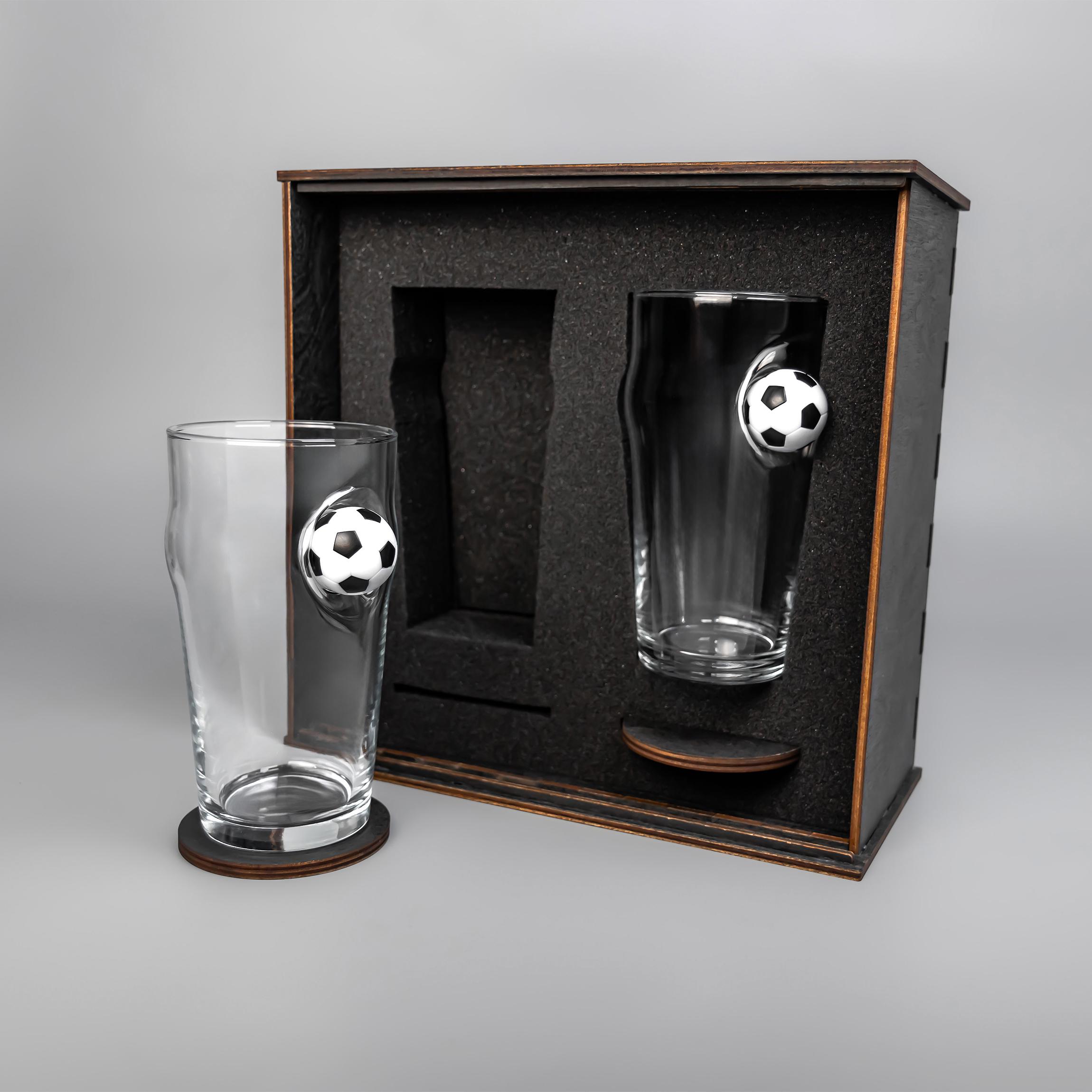 Набор на 2 бокала VSKLO для пива ФУТБОЛ (26024799)