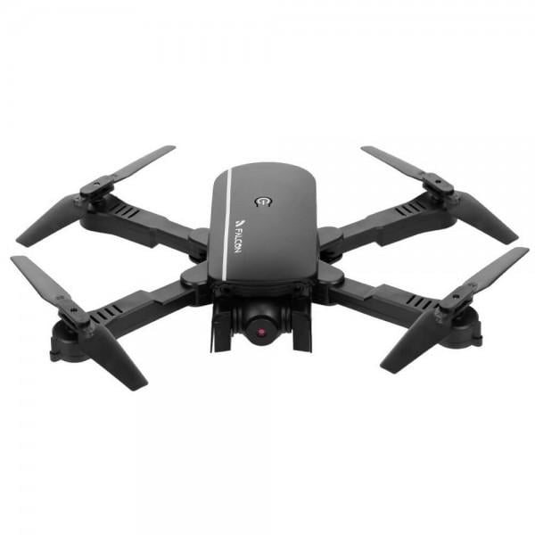 Квадрокоптер Falcon 1808 Black дрон с 4K и HD камерами FPV барометром 15 мин полета (k288)