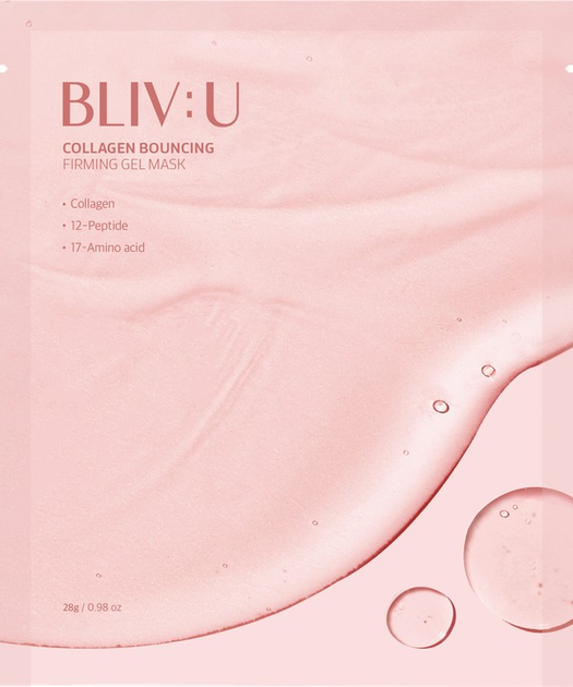 Маска с коллагеном гелевая BLIV:U Collagen Bouncing Firming Gel Mask 28 г