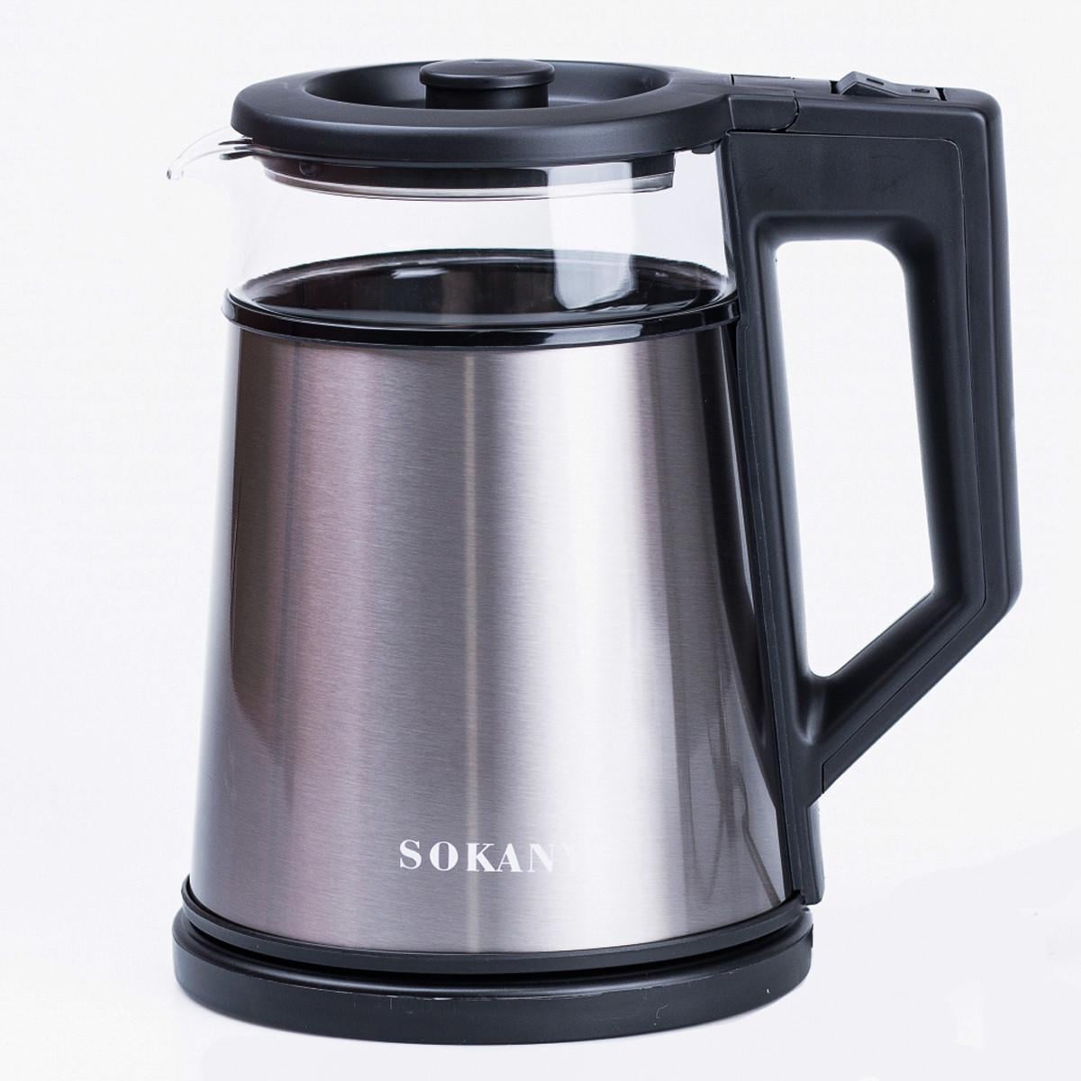 Электрочайник Sokany SK-SH-1076 1,7 л 2000 Вт Серый (27969377)