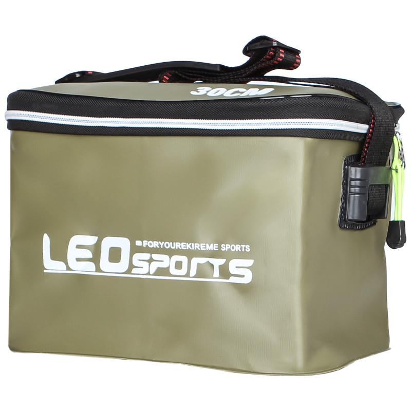 Сумка-ведро рыболовная для хранения рыбы LEO 27099 30 см Зеленый (1859734024)