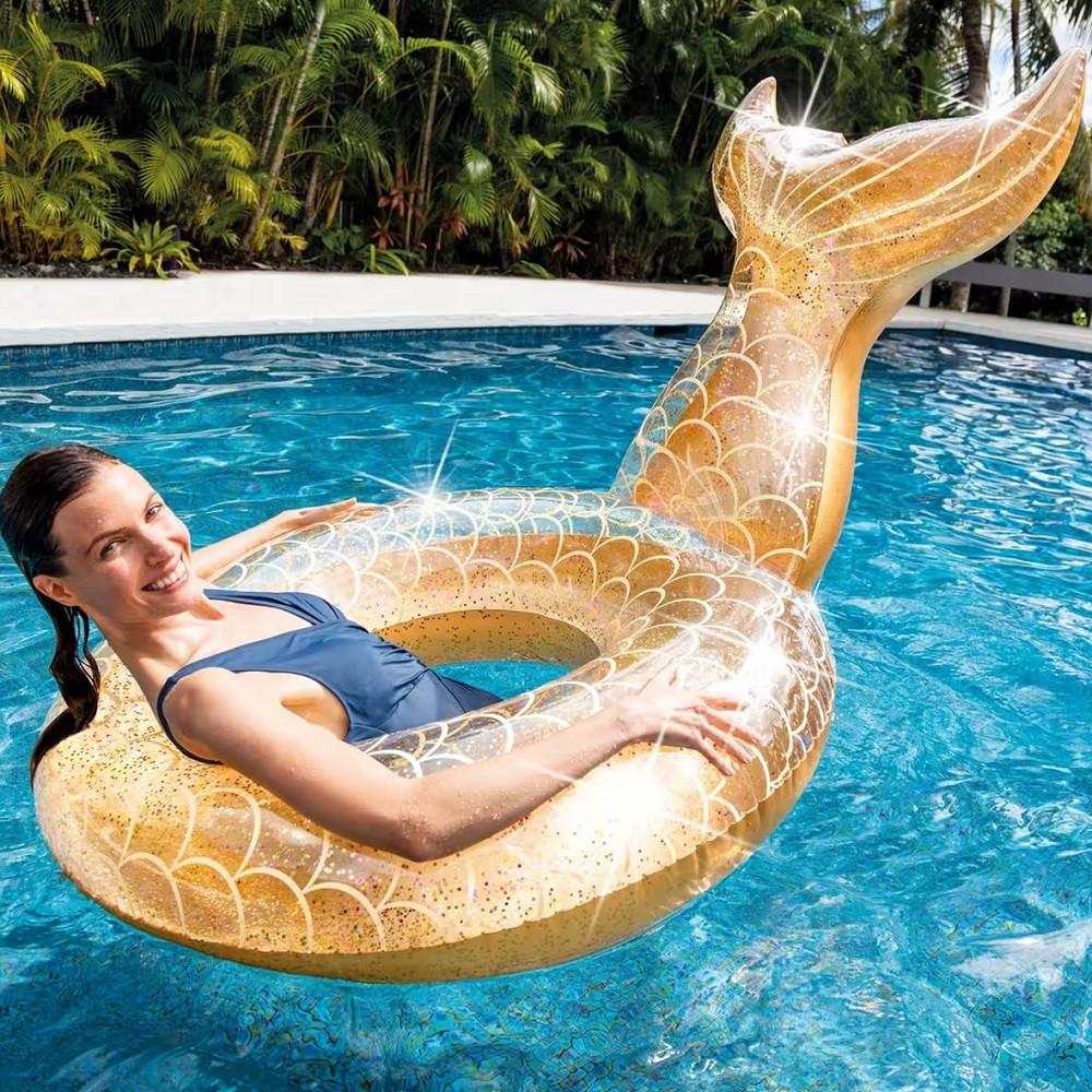 Надувний круг дитячий Intex Хвіст Русалки 56258 147х107х79 см (28443852) - фото 6 Надувний круг дитячий Intex Хвіст Русалки 56258 147х107х79 см (28443852) - фото 6