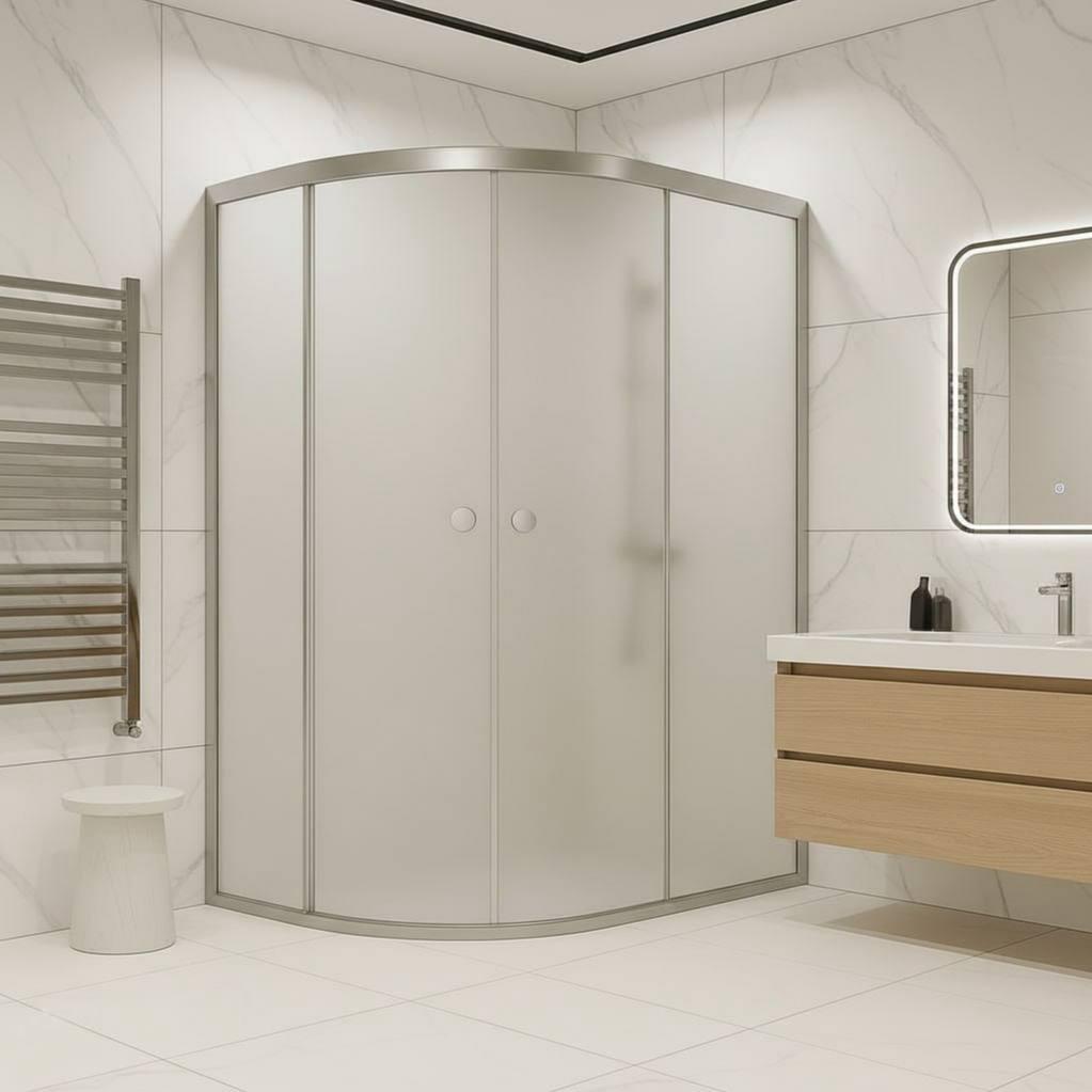 Душевая асимметричная кабина Shower SATURN без поддона матовое стекло 5мм 120х80х190 см (C15267) Душевая асимметричная кабина Shower SATURN без поддона матовое стекло 5мм 120х80х190 см (C15267)