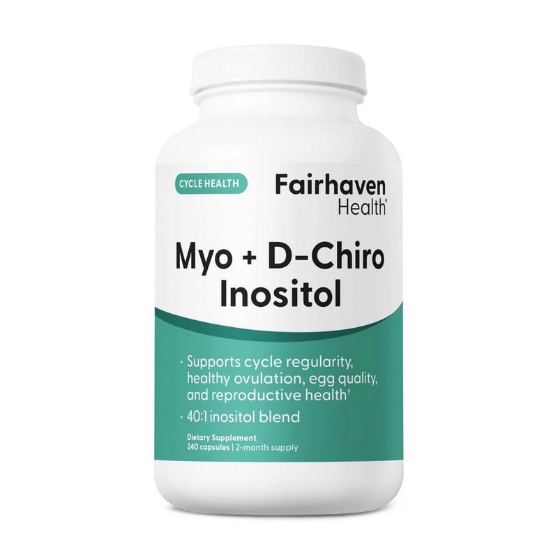 Инозитол веганский Fairhaven Health Myo+D-Chiro Inositol 240 капс.