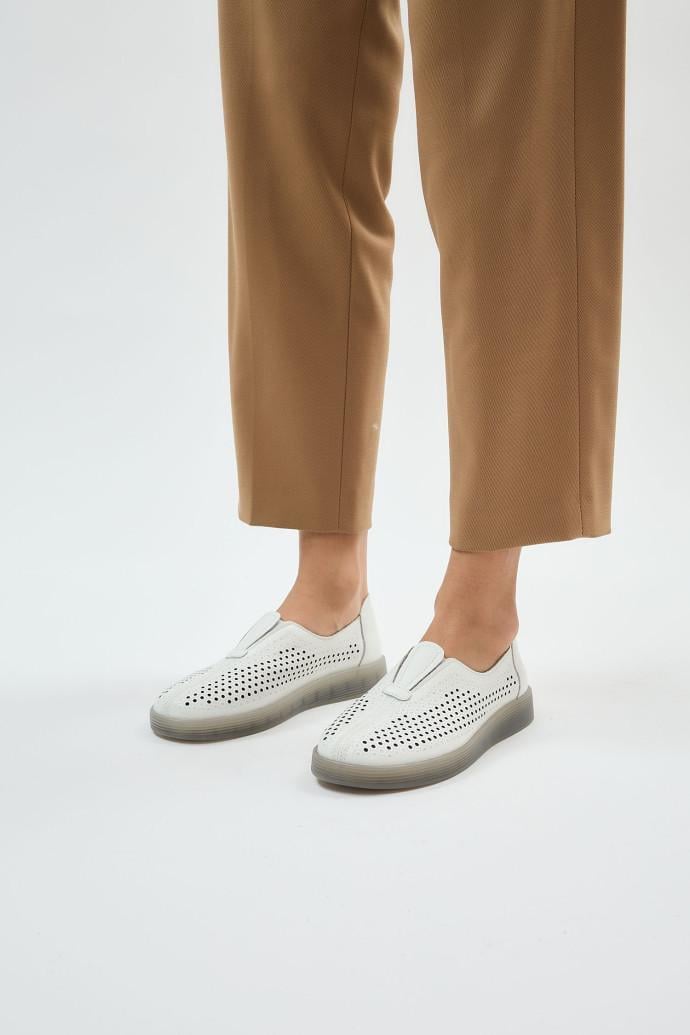 Мокасини жіночі ALLSY шкіряні р. 38 Білий (197747) - фото 3 Мокасини жіночі ALLSY шкіряні р. 38 Білий (197747) - фото 3