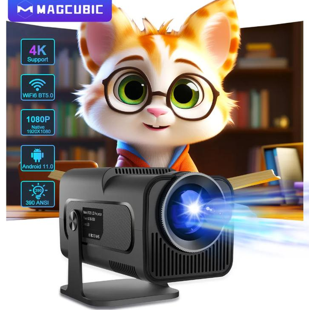 Проєктор смарт Magcubic HY 320 mini Android 11 TV Full HD Wifi 5.0 та пульт 6 Bт Black - фото 7 Проєктор смарт Magcubic HY 320 mini Android 11 TV Full HD Wifi 5.0 та пульт 6 Bт Black - фото 7