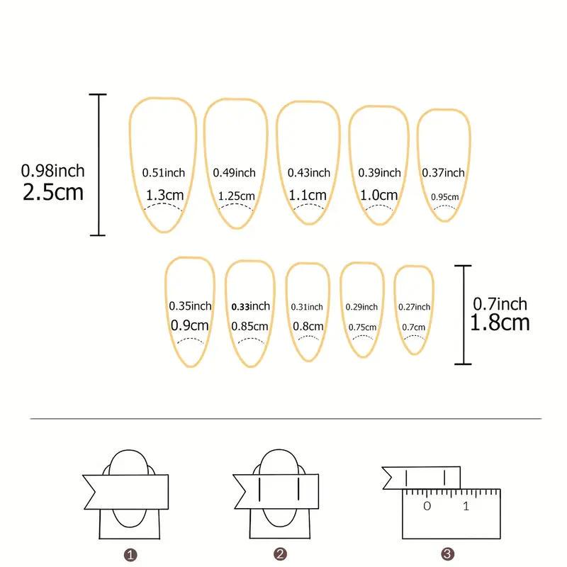 Накладные ногти Френч сердца с клеевыми пластинами 24 шт. Красный с золотистым (2689612600) - фото 10 Накладные ногти Френч сердца с клеевыми пластинами 24 шт. Красный с золотистым (2689612600) - фото 10