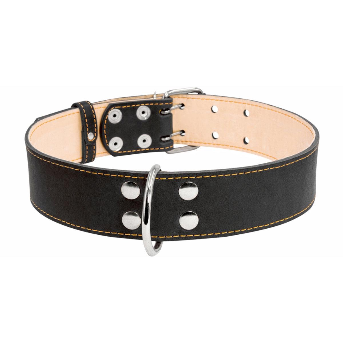 Ошейник CoLLaR двойной 45 мм 56-68 см Черный (Collar03591)
