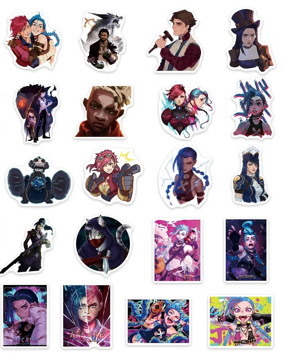 Набор наклеек League of Legends для гаджета/телефона 20 шт. (10002)