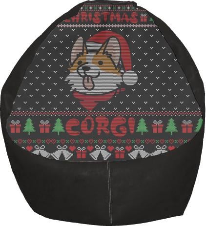 Кресло-груша Christmas Corgi M (13280226)
