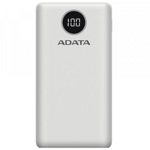 Портативное зарядное устройство ADATA 20000 mAh 20W Белый (P20000QCD)