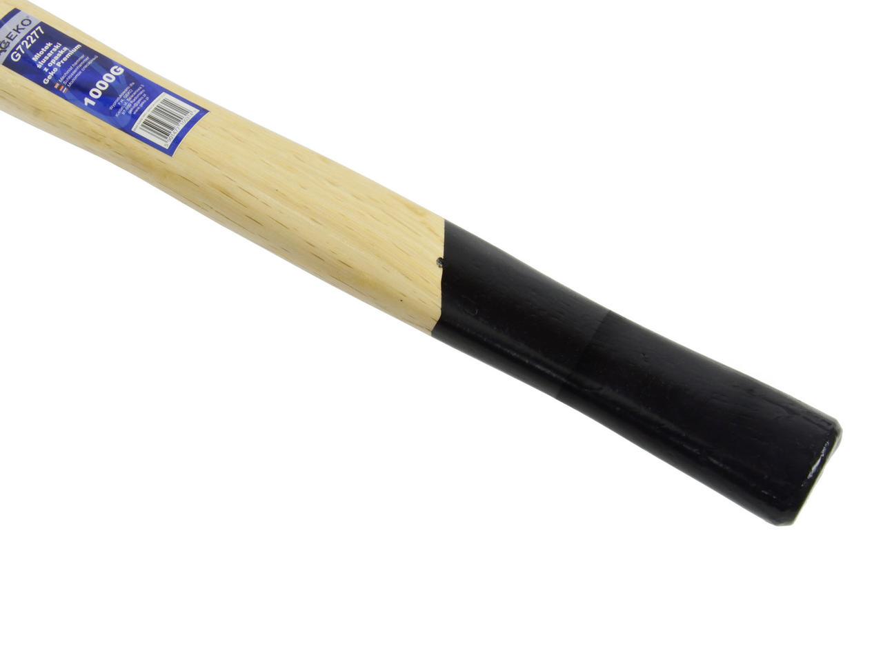 Молоток слюсара GeKo premium з дерев'яною ручкою 1,0 кг (G72277) - фото 3 Молоток слюсара GeKo premium з дерев'яною ручкою 1,0 кг (G72277) - фото 3