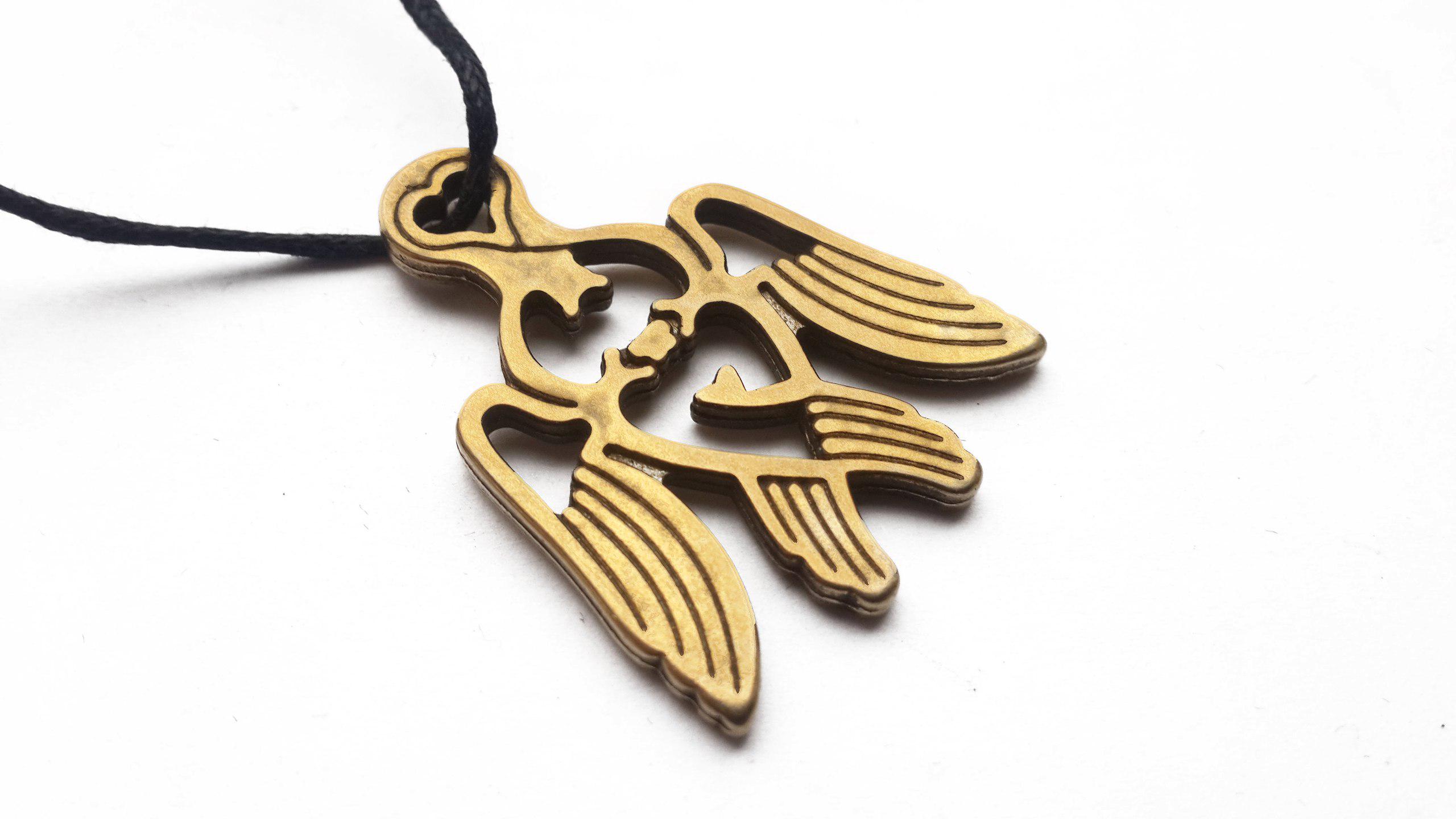 Амулет на шею Серафим шнурок 70 см 27х30х3 мм Амулет на шею Серафим шнурок 70 см 27х30х3 мм