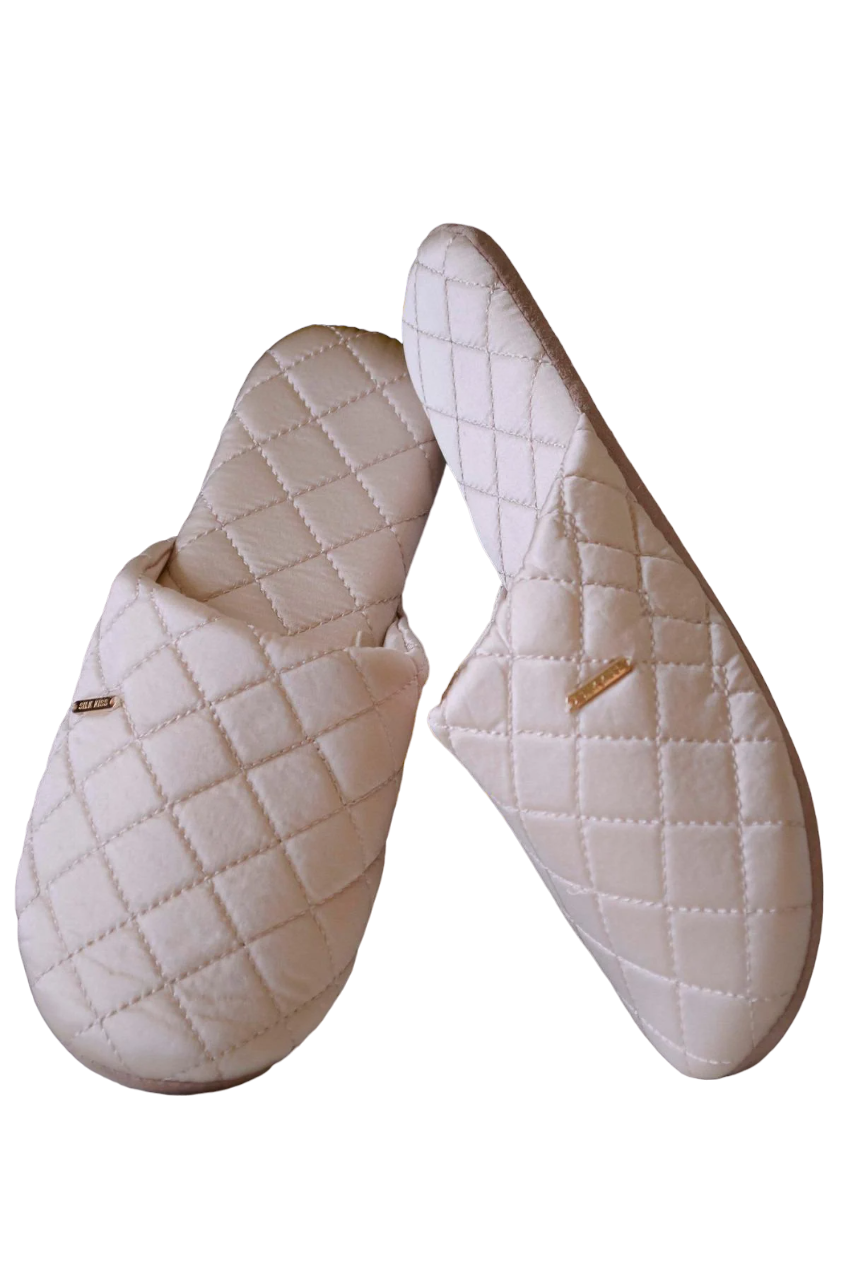Тапочки женские Silk Kiss 650-100 с натурального шелка р. 37 Молочный (99f8e6d8)