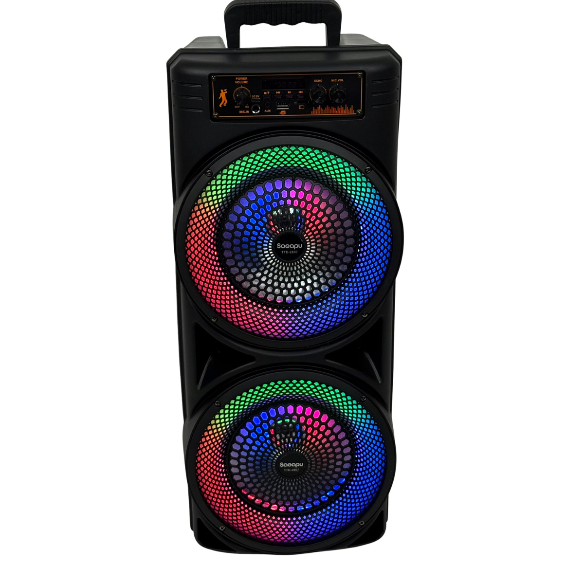 Стереосистема акумуляторна 20 Вт портативна Bluetooth з мікрофоном (TTD-2807)