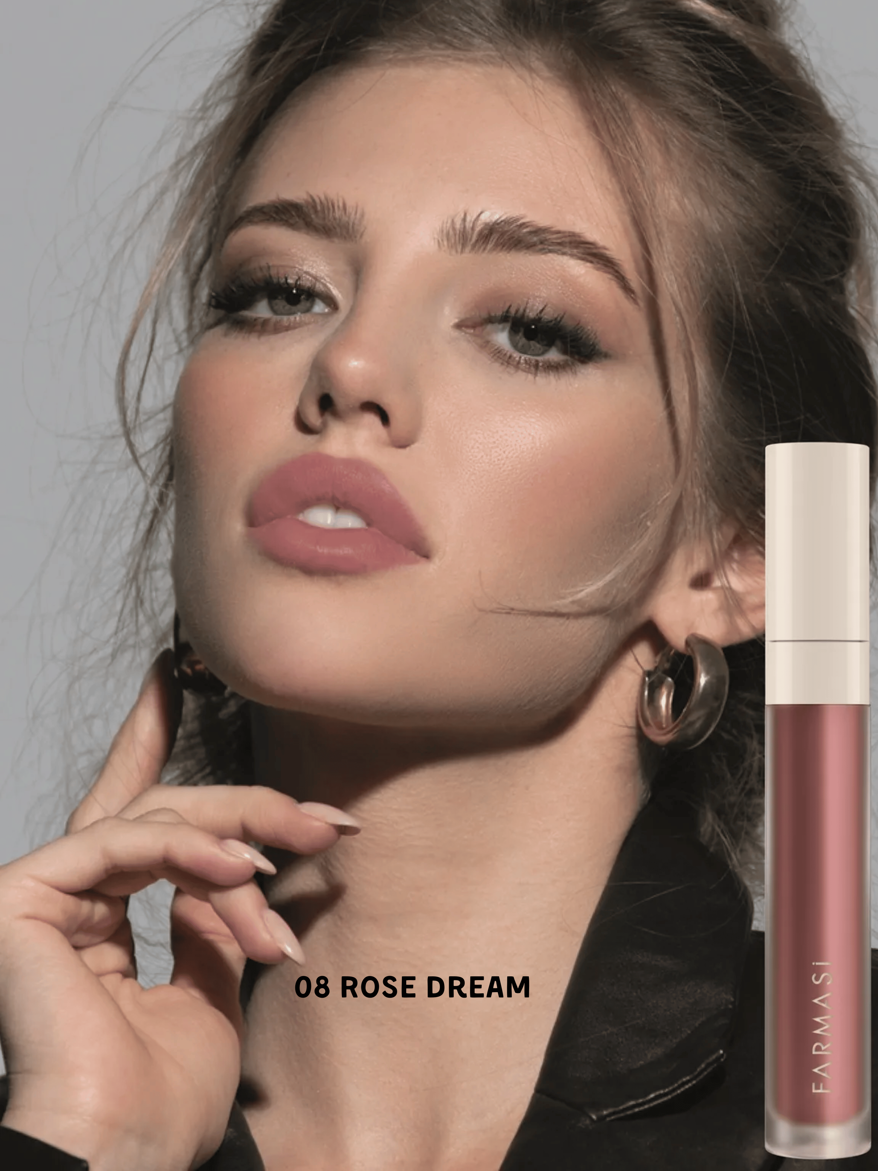 Помада рідка матова Farmasi 08 Rose Dream 4 г (77627834) - фото 4 Помада рідка матова Farmasi 08 Rose Dream 4 г (77627834) - фото 4