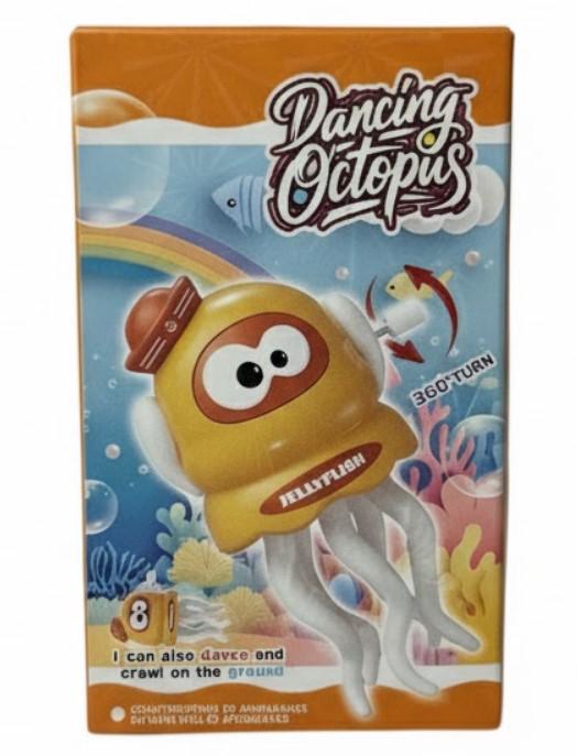 Набір дитячих іграшок Dancing Octopus Танцюючий Восьминіг 3 шт. 11 см Жовтий (2104618772) - фото 6