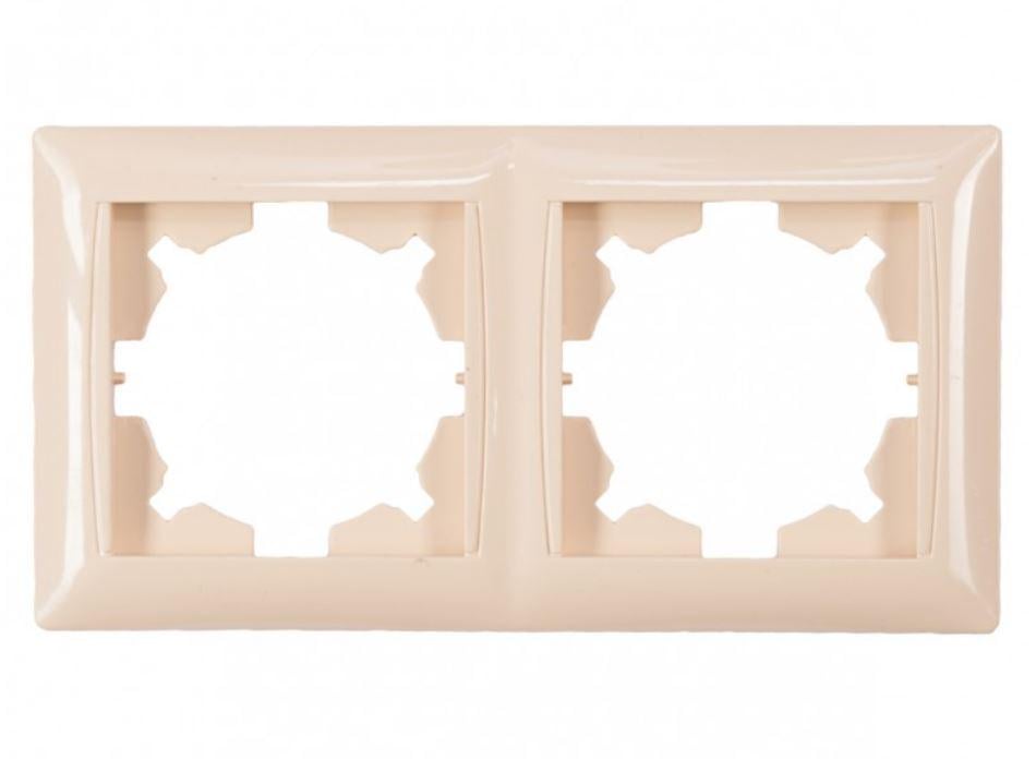 Рамка 2-я горизонтальная Luxel Primera Кремовый (3322)