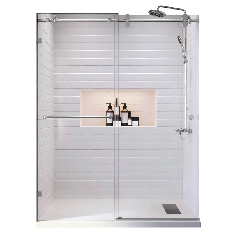 Дверь в нишу Koer SR SD06-140x220-TR-01 прозрачное стекло Easy Clean 8 мм Хром (KR5368) Дверь в нишу Koer SR SD06-140x220-TR-01 прозрачное стекло Easy Clean 8 мм Хром (KR5368)