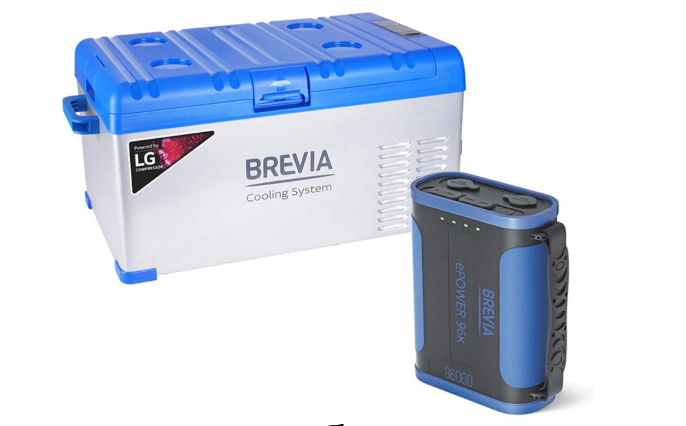 Автомобильный холодильник Brevia и портативная зарядная станция ePower 25 л 96 Ah (22405)