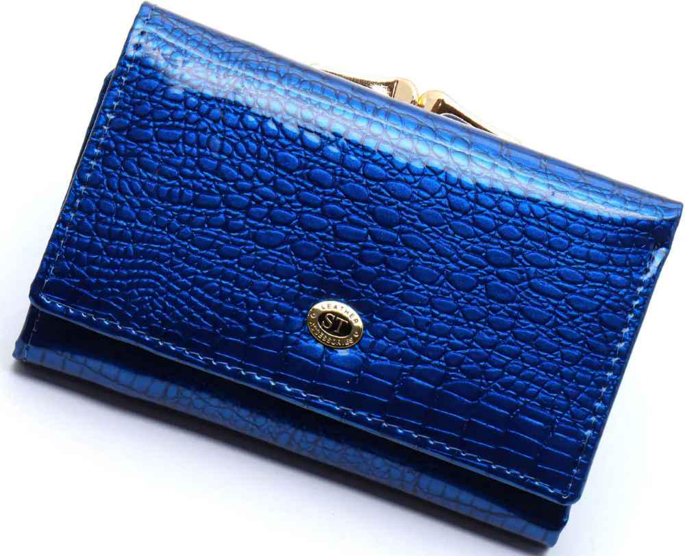 Кошелек из натуральной кожи ST Leather S1201А Синий