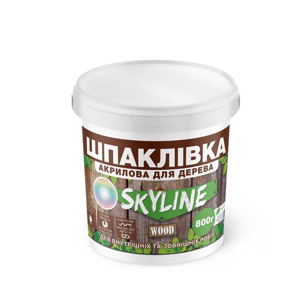 Шпаклевка акриловая Skyline Wood для дерева 800 г Белый