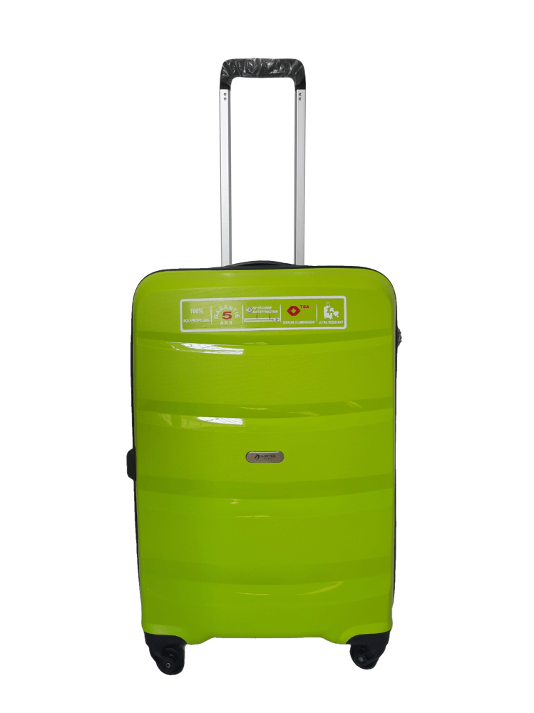 Чемодан дорожный Airtex 229 М полипропилен 72 л 65x45x24 см Лимонный