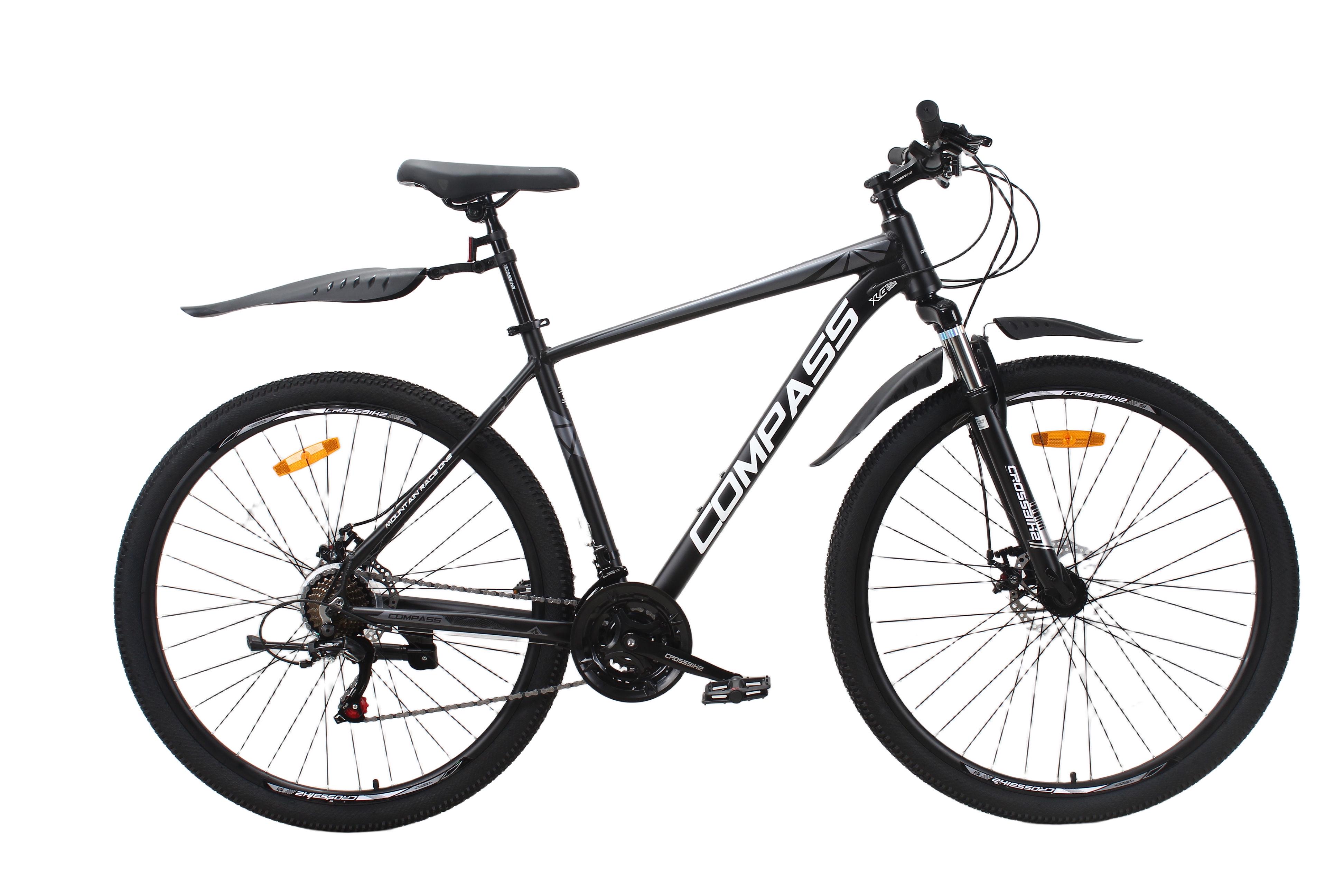 Велосипед CrossBike COMPASS 29" 20" Черно-серый