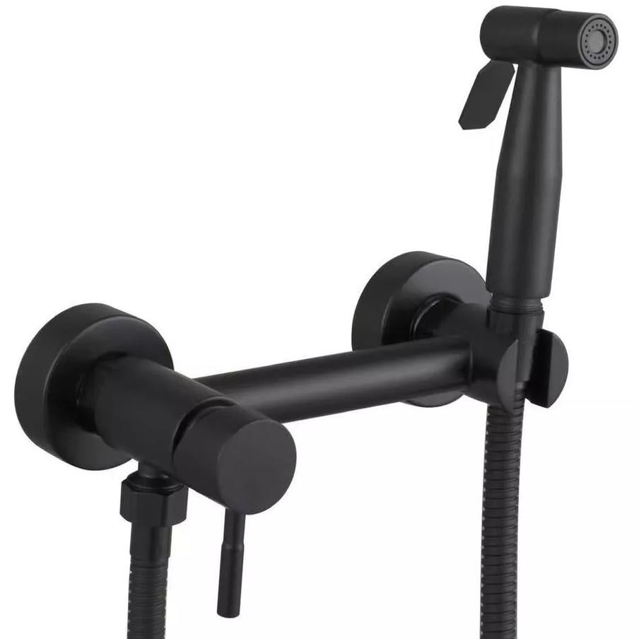 Смеситель для гигиенического душа Wezer EKO9A-01-BLACK настенного монтажа Черный (155172)